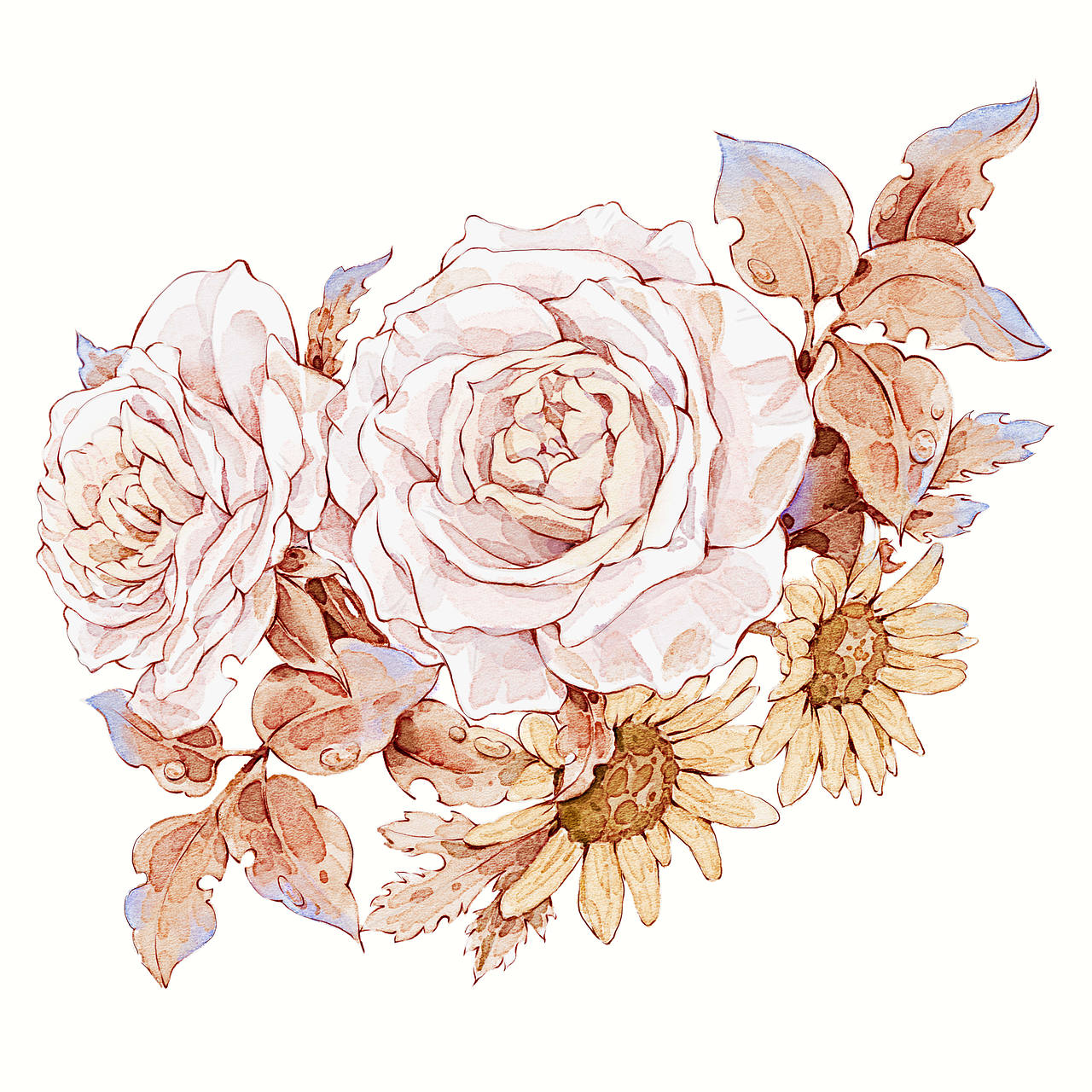 水彩风格胶带（图ZMzg2NTg0MjQ4） - 商业插画 - 站酷设计师木子辰手绘原创素材 - 站酷ZCOOL