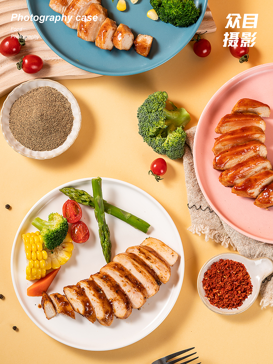 呆茗小将 X 众目摄影 | 鸡胸肉拍摄（图ZMzg2NTkwMzMy） - 美食摄影 - 站酷设计师众目视觉策划原创素材 - 站酷ZCOOL