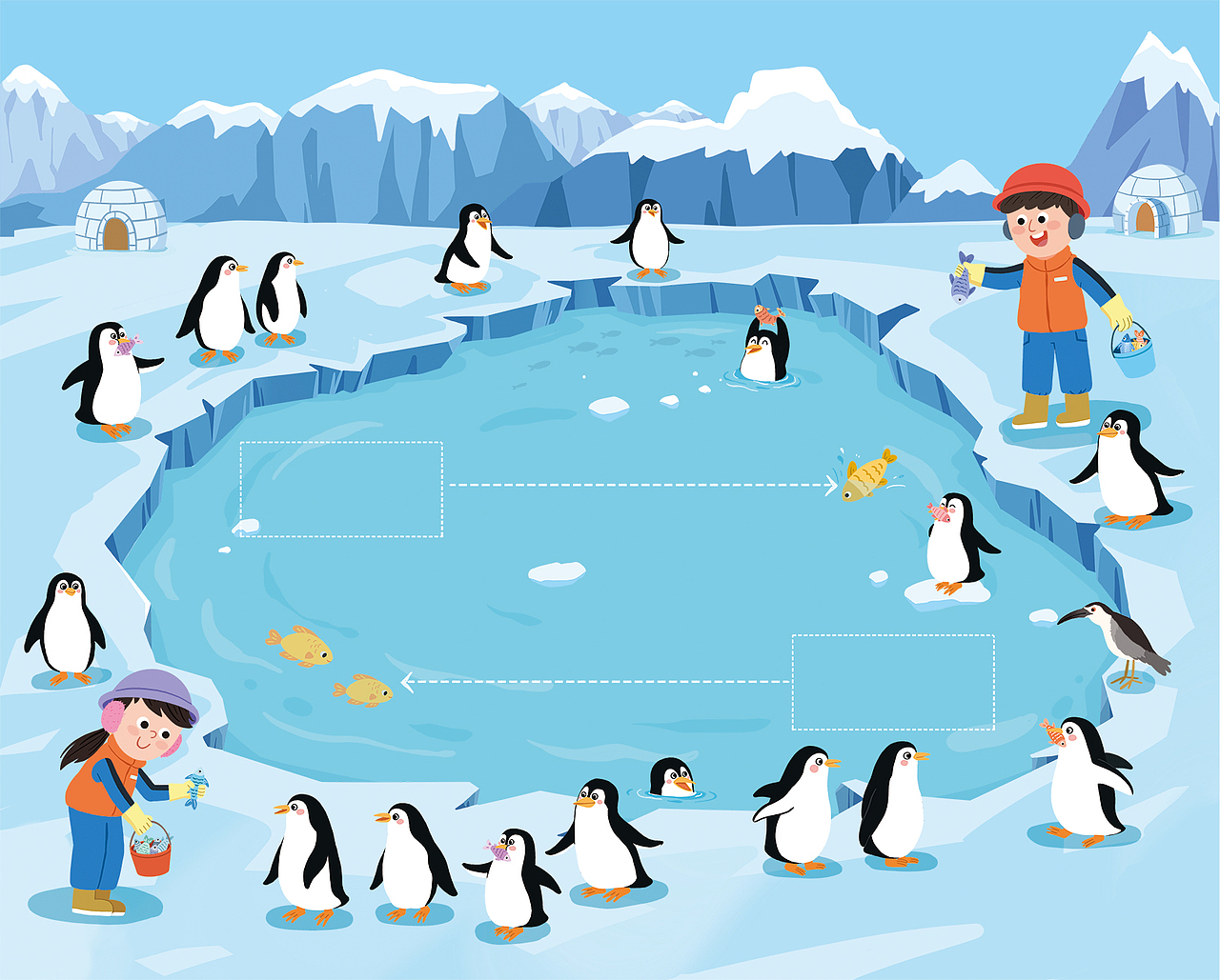 已出版幼儿园教材插画 图书插画|亿童绯绯思维周周练