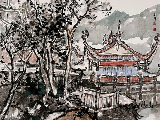 赤墨參展-019（個人主頁-ZNzE0OTgyNzY=） - 繪畫 - 站酷設計師懐古o萃翠軒原創(chuàng)素材 - 站酷ZCOOL