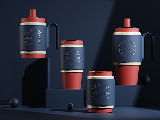 咖啡杯设计(Steps coffee tunbler)