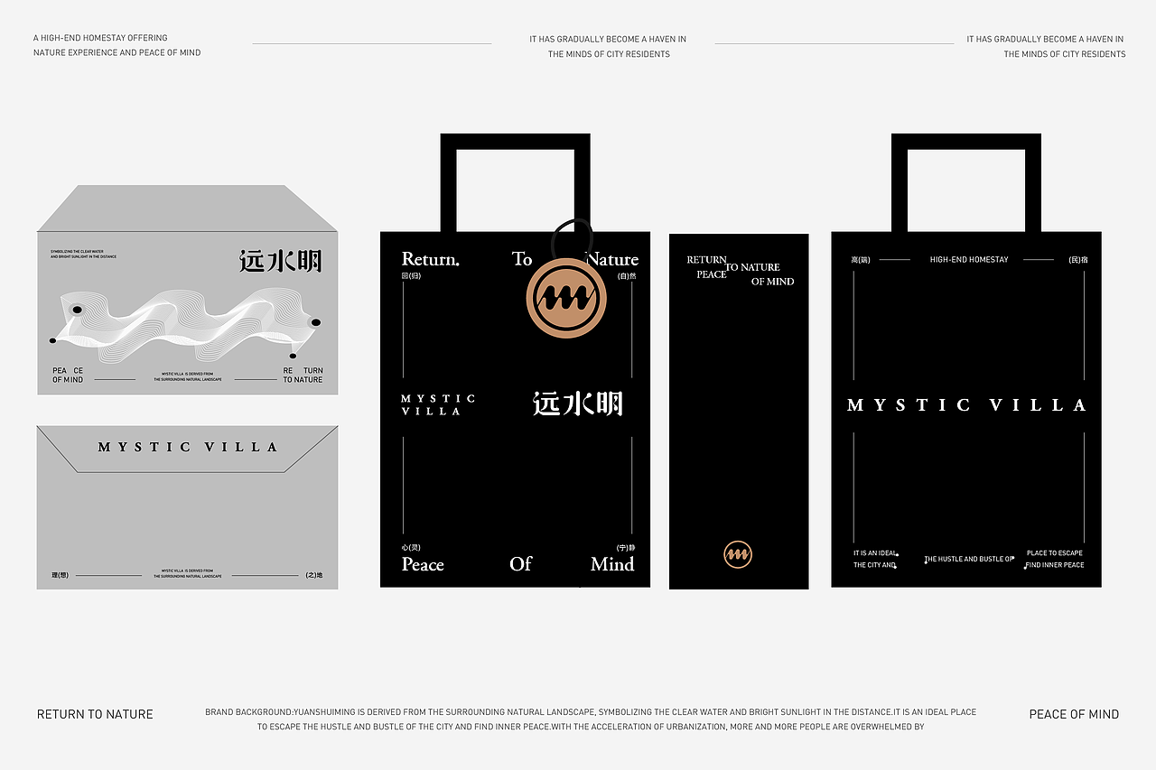 远水明 | 民宿品牌视觉设计 | LOGO包装设计（图ZMzg2NjExNDY0） - 品牌 - 站酷设计师Lolo_design原创素材 - 站酷ZCOOL