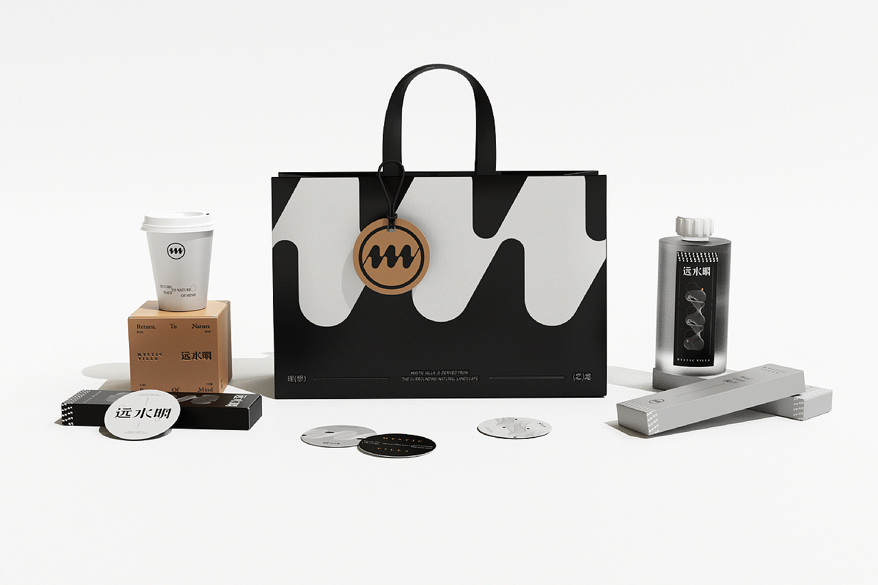 远水明 | 民宿品牌视觉设计 | LOGO包装设计（图ZMzg2NjExNjIw） - 品牌 - 站酷设计师Lolo_design原创素材 - 站酷ZCOOL