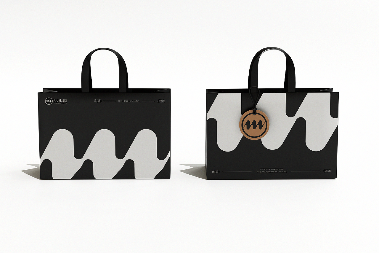 远水明 | 民宿品牌视觉设计 | LOGO包装设计（图ZMzg2NjExNjgw） - 品牌 - 站酷设计师Lolo_design原创素材 - 站酷ZCOOL
