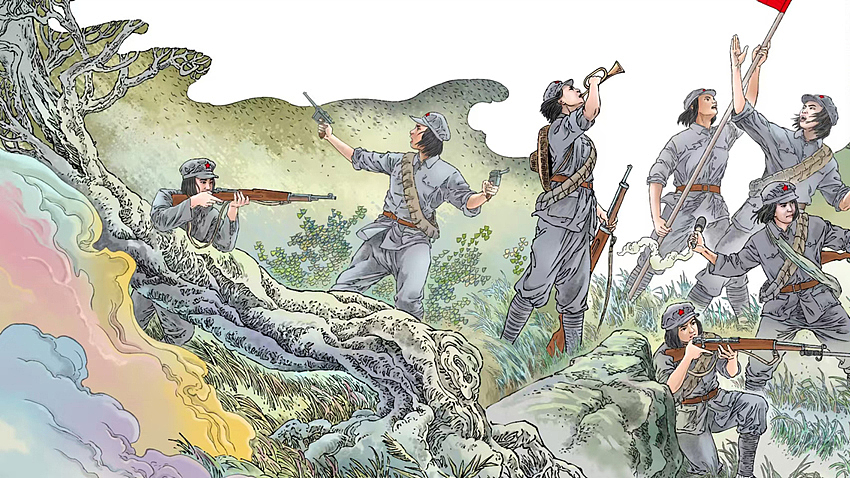 老连环画插画,内文配图,图书插画,写实插画,肖刚漫画,军事插画,肖刚漫画连环画,动物插画,已商用,请勿下载传播