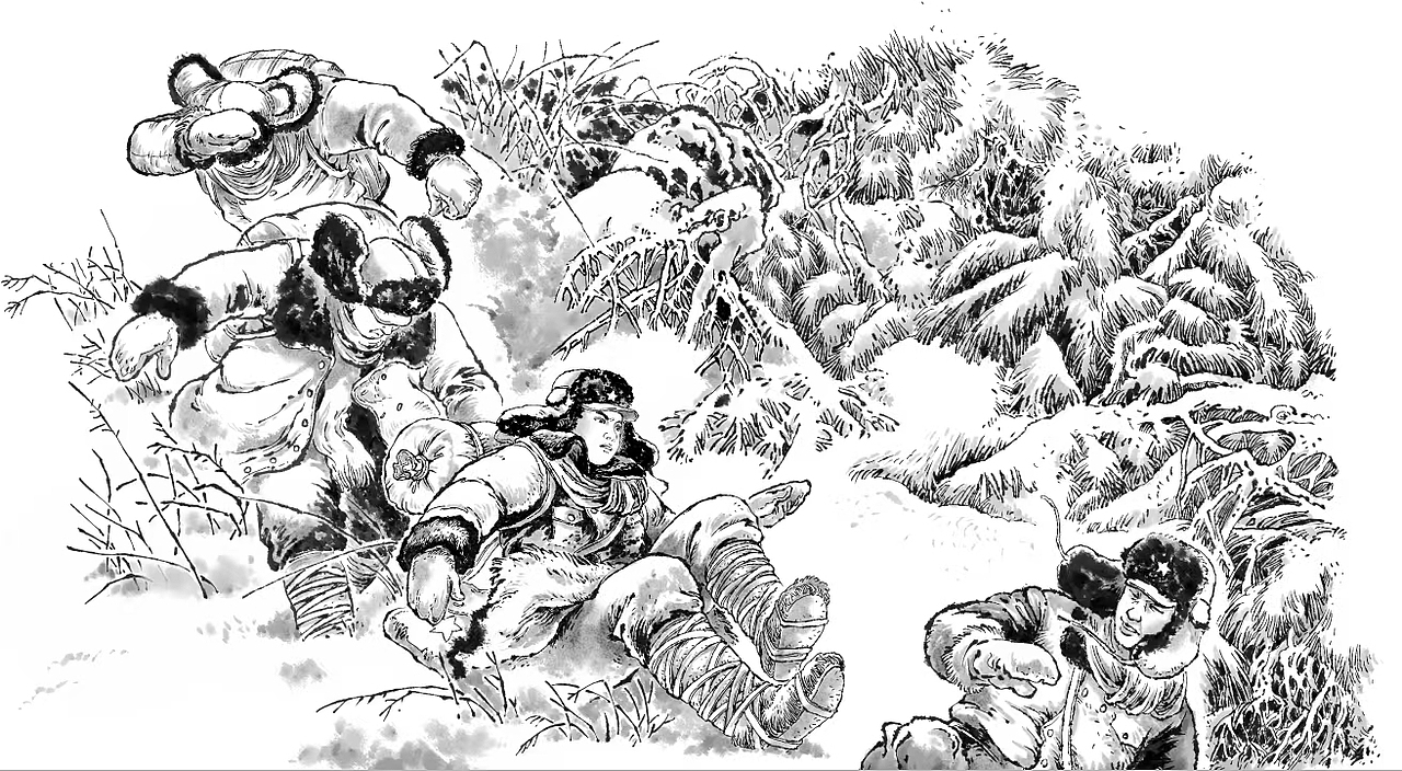 老连环画,图书插画,写实肖刚漫画,商插站酷肖刚漫画