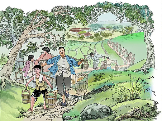 老连环画，图书插画，写实肖刚漫画，商插站酷肖刚漫画