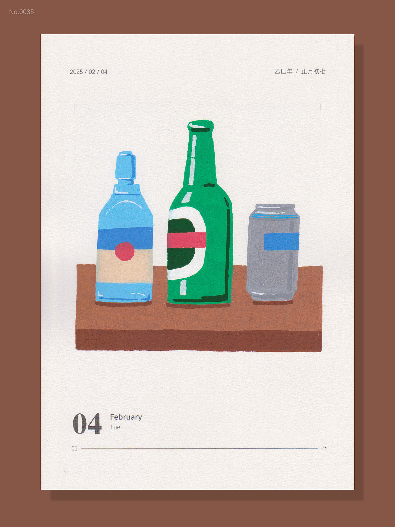 丙烯馬克筆手繪日歷-3（圖ZMzg2NjE5MzE2） - 繪畫(huà) - 站酷設(shè)計(jì)師灰色風(fēng)原創(chuàng)素材 - 站酷ZCOOL