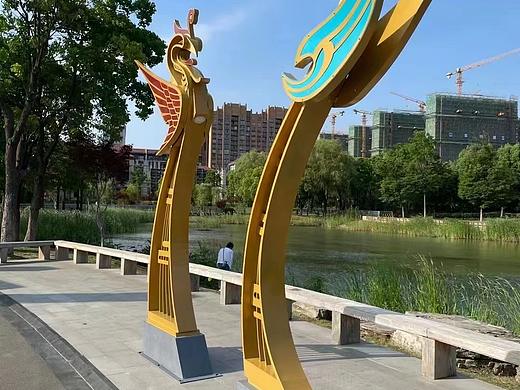 龙凤呈祥景观庭院灯厂家