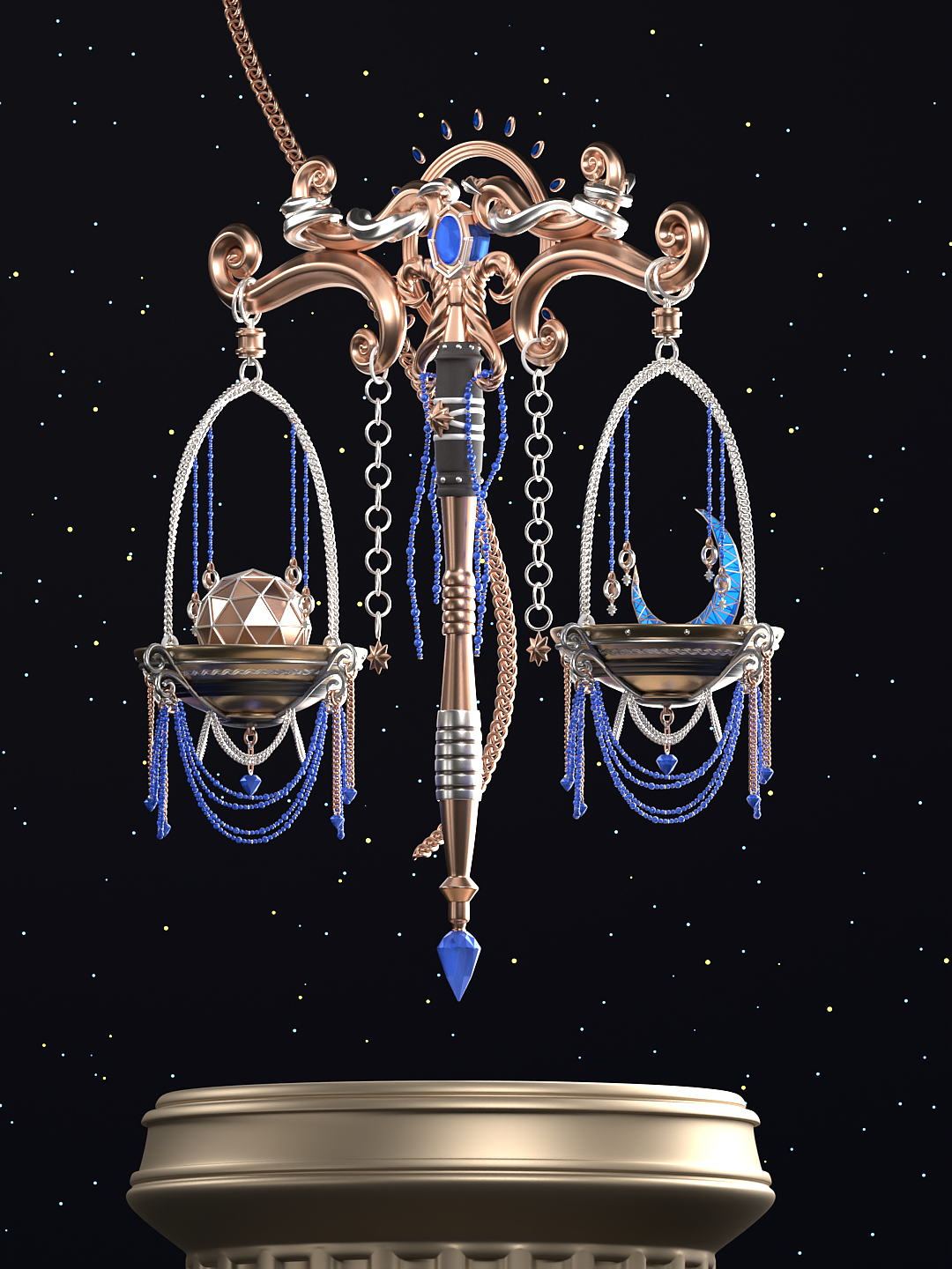 潮玩手办《妙趣宝仔》十二星座系列-天平座 形象设计