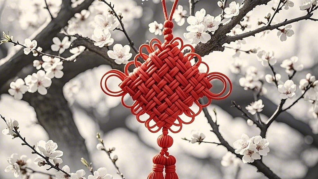中国结，杏花缘（图ZMzg2NjI3MzQ0） - 商业插画 - 站酷设计师绝尘公子原创素材 - 站酷ZCOOL