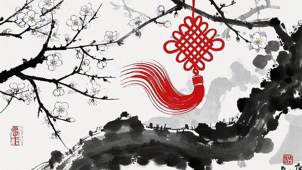 中国结，杏花缘（图ZMzg2NjI3MzY4） - 商业插画 - 站酷设计师绝尘公子原创素材 - 站酷ZCOOL