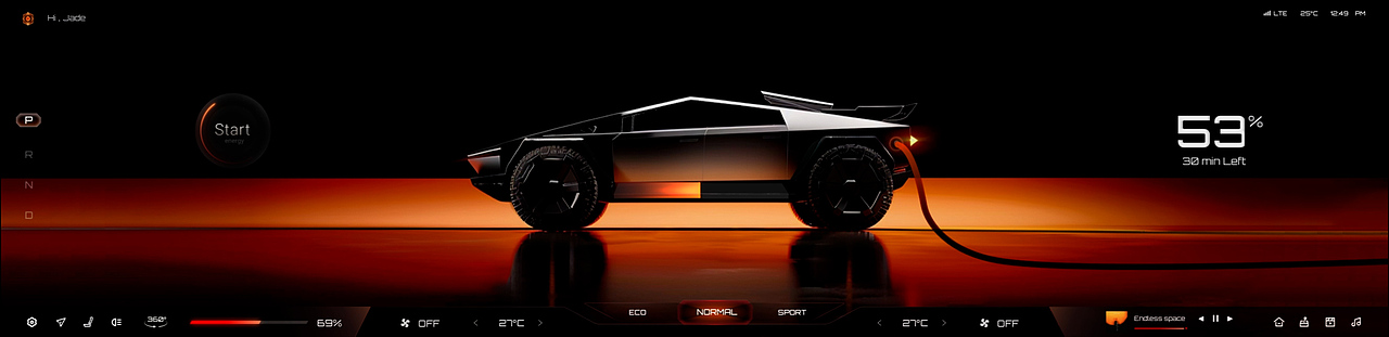 MARS HORIZON |穹界 智能座舱HMI界面设计