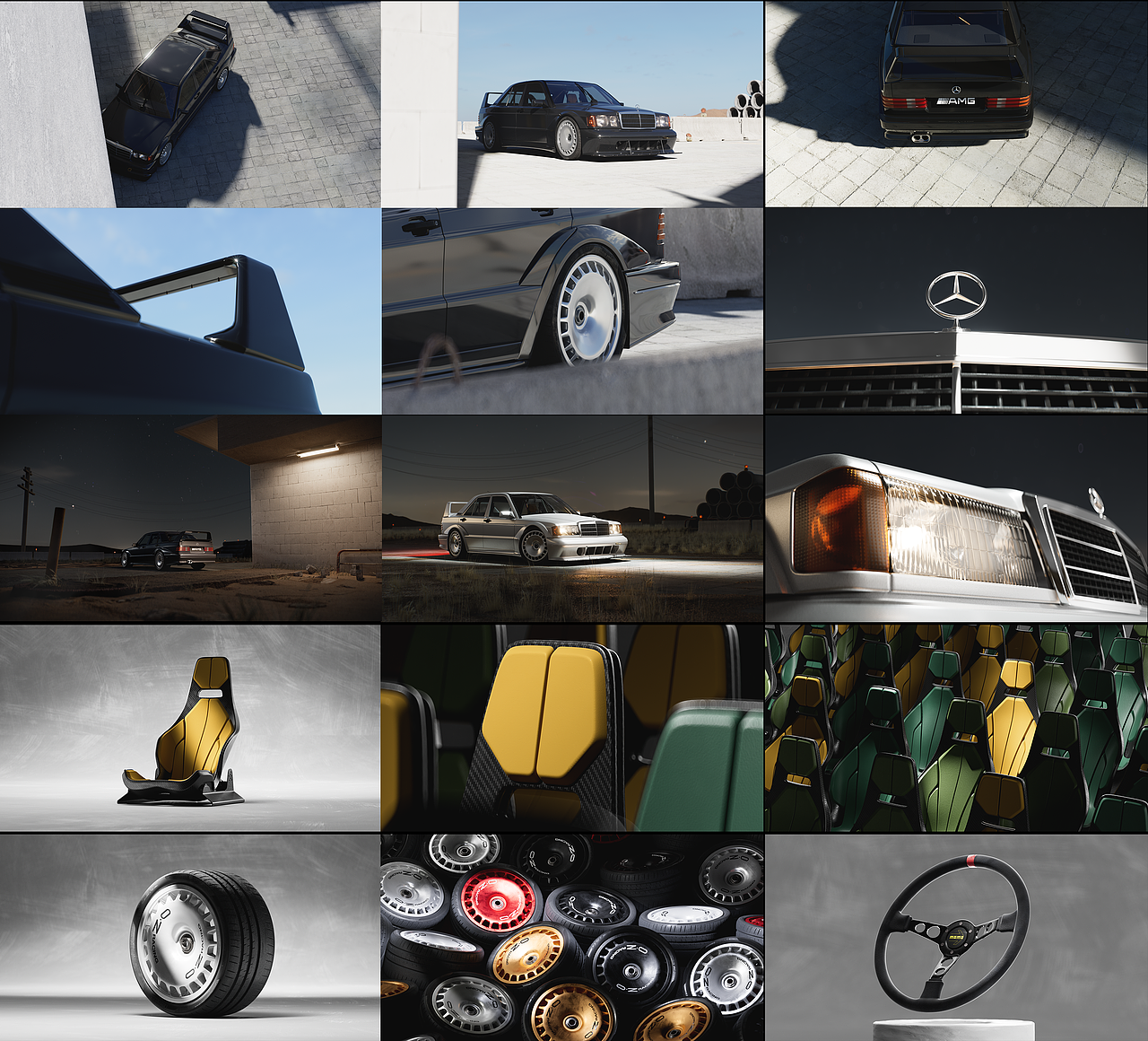 BENZ 190E EVOLUTION II 汽车渲染（图ZMzg2NjQ2NTgw） - 机械/交通 - 站酷设计师Ken_03原创素材 - 站酷ZCOOL