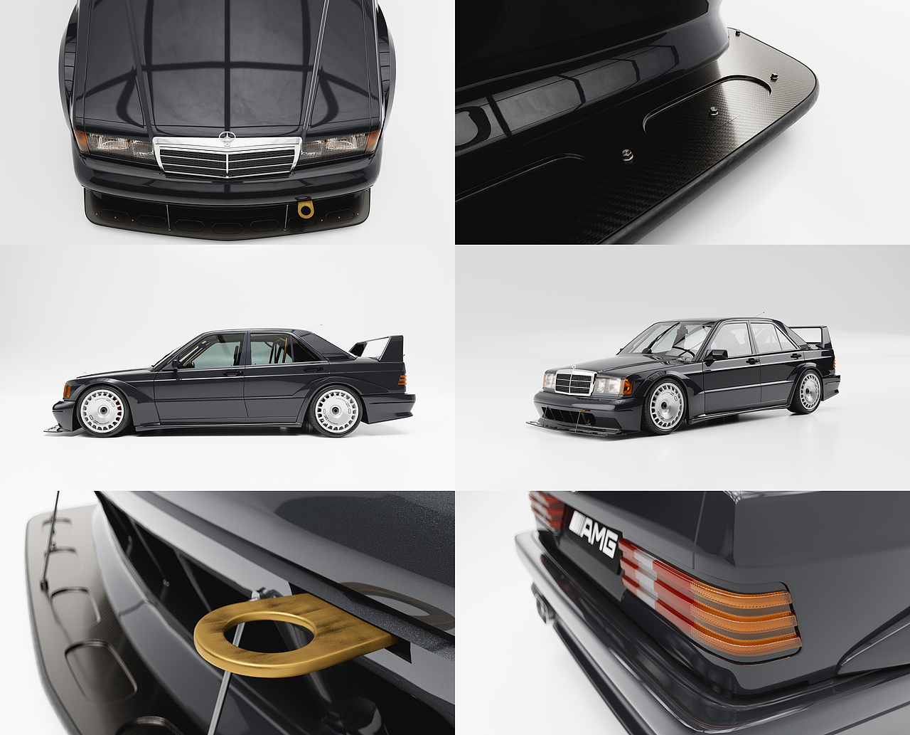 BENZ 190E EVOLUTION II 汽车渲染（图ZMzg2NjQ2ODcy） - 机械/交通 - 站酷设计师Ken_03原创素材 - 站酷ZCOOL