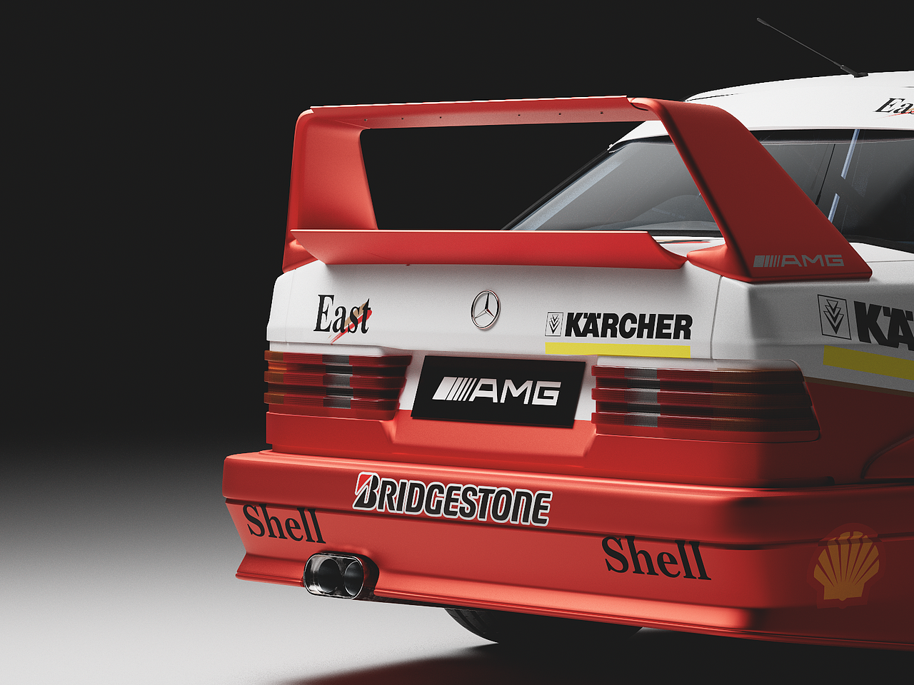 BENZ 190E EVOLUTION II 汽车渲染（图ZMzg2NjQ3MDk2） - 机械/交通 - 站酷设计师Ken_03原创素材 - 站酷ZCOOL