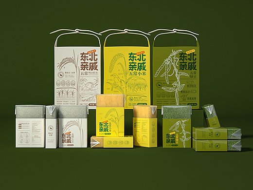 五常大米包装设计|毒柚包装设计