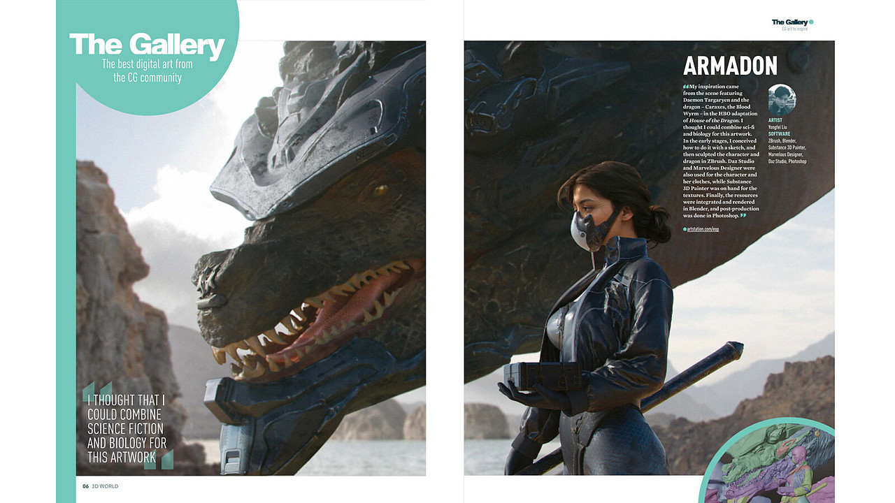 《Armadon》3D WORLD英国世界CG艺术杂志 2024lssue310（图ZMzg2NjU1NzI0） - 其他 - 站酷设计师KarlYF原创素材 - 站酷ZCOOL