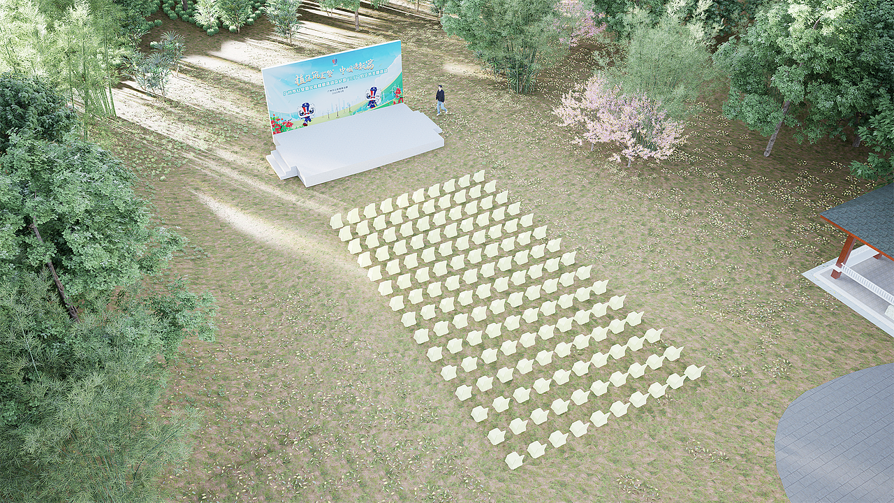 植树节活动会场氛围效果图（图ZMzg2NjYzNDY4） - 场景 - 站酷设计师霄宇原创素材 - 站酷ZCOOL