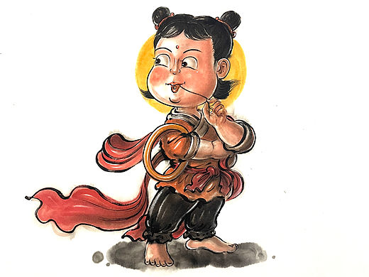 封神人物水墨漫画