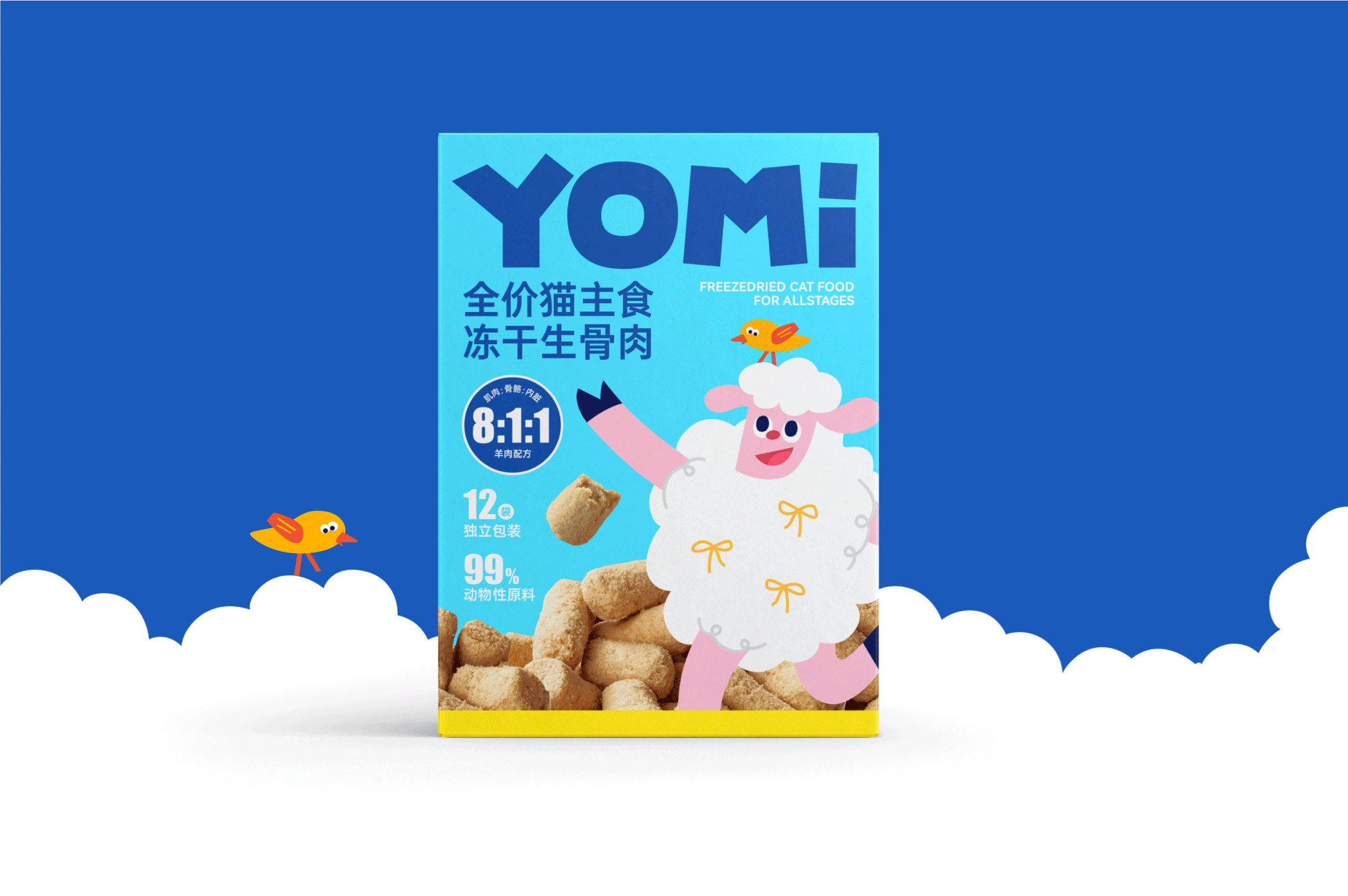 YOMI冻干生骨肉系列猫主食｜IP 包装 视觉 品牌设计（图ZMzg2NzEyMDA4） - 包装 - 站酷设计师请多关照品牌设计原创素材 - 站酷ZCOOL
