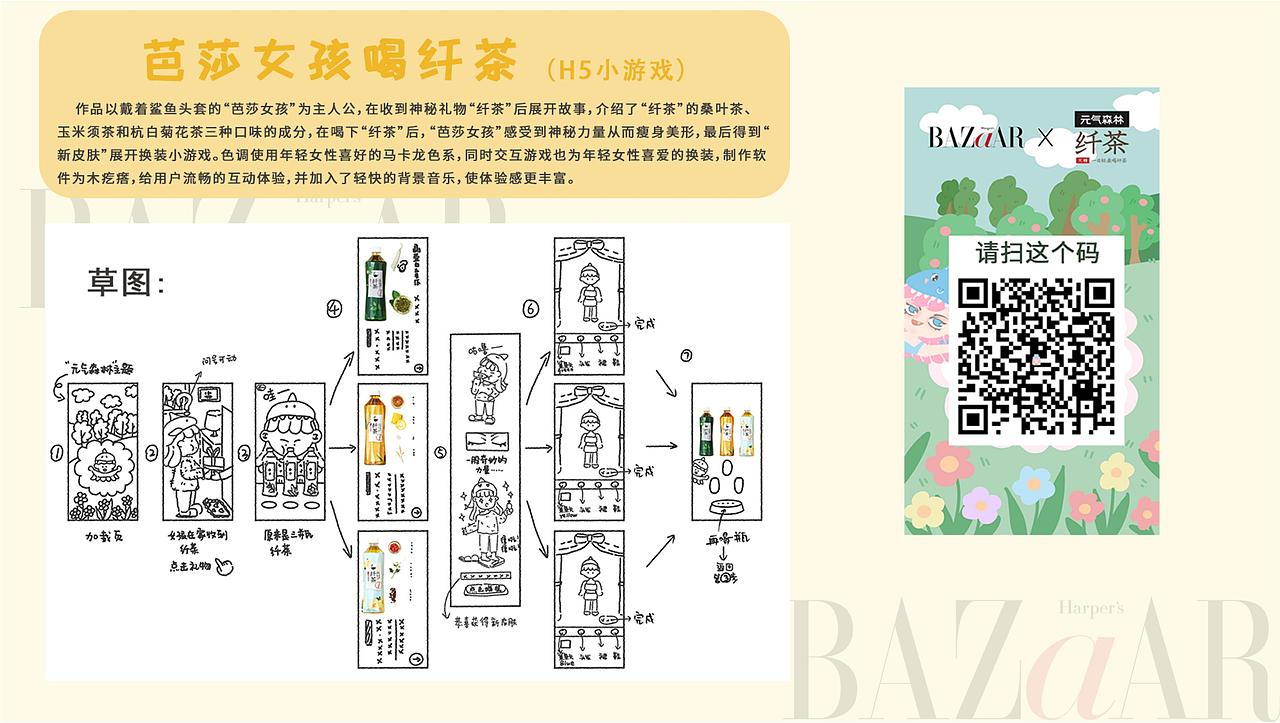 “纤茶”H5换装小游戏