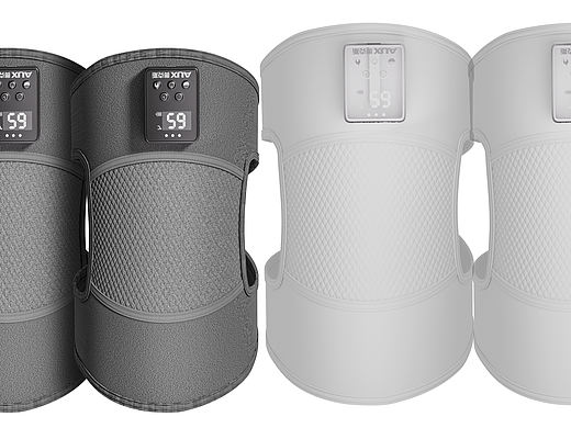 护膝产品建模渲染