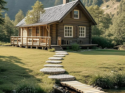 森林房屋摄影