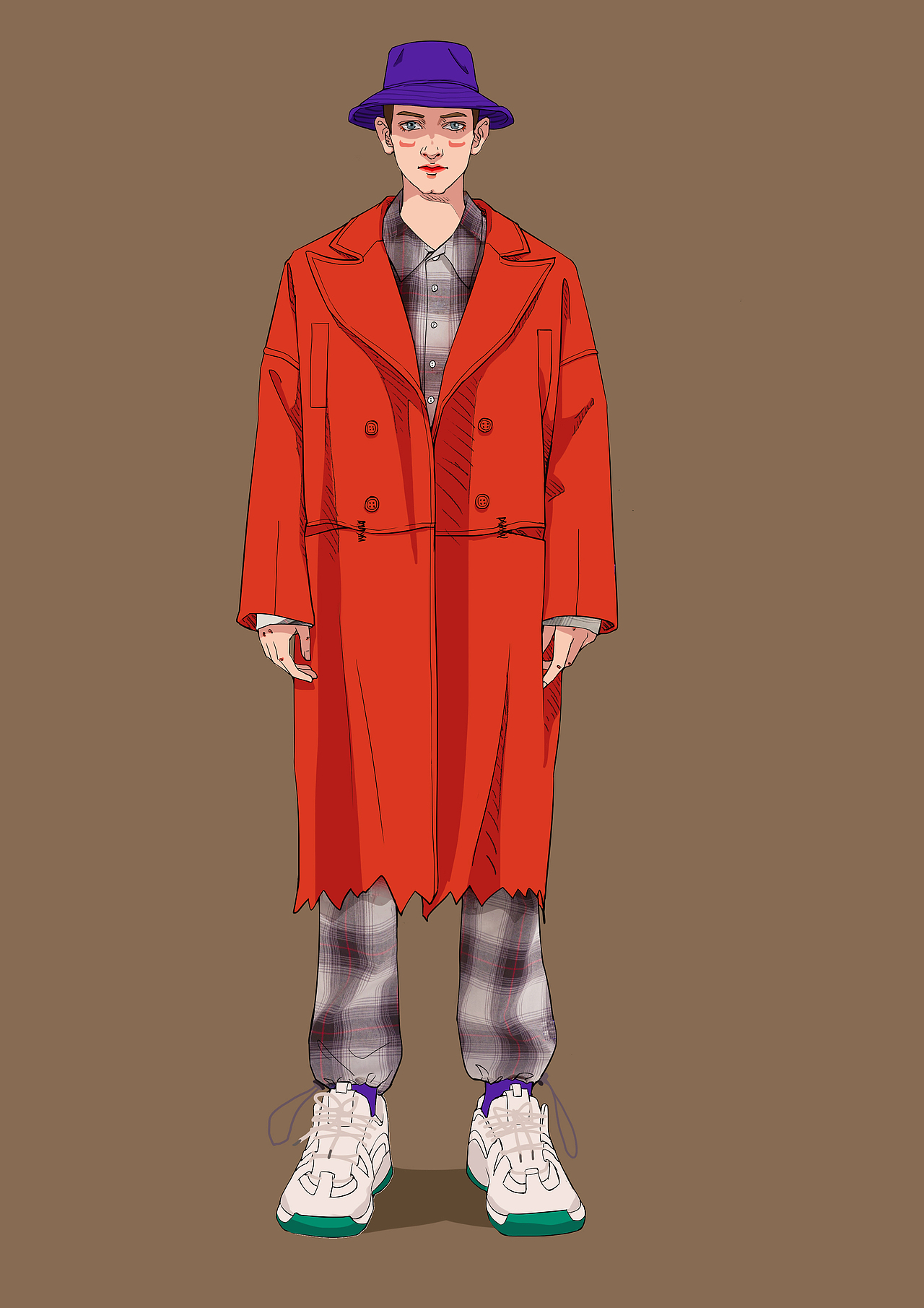 服装插画（图ZMzg2NzU0NTc2） - 商业插画 - 站酷设计师是小黑HEI呀原创素材 - 站酷ZCOOL