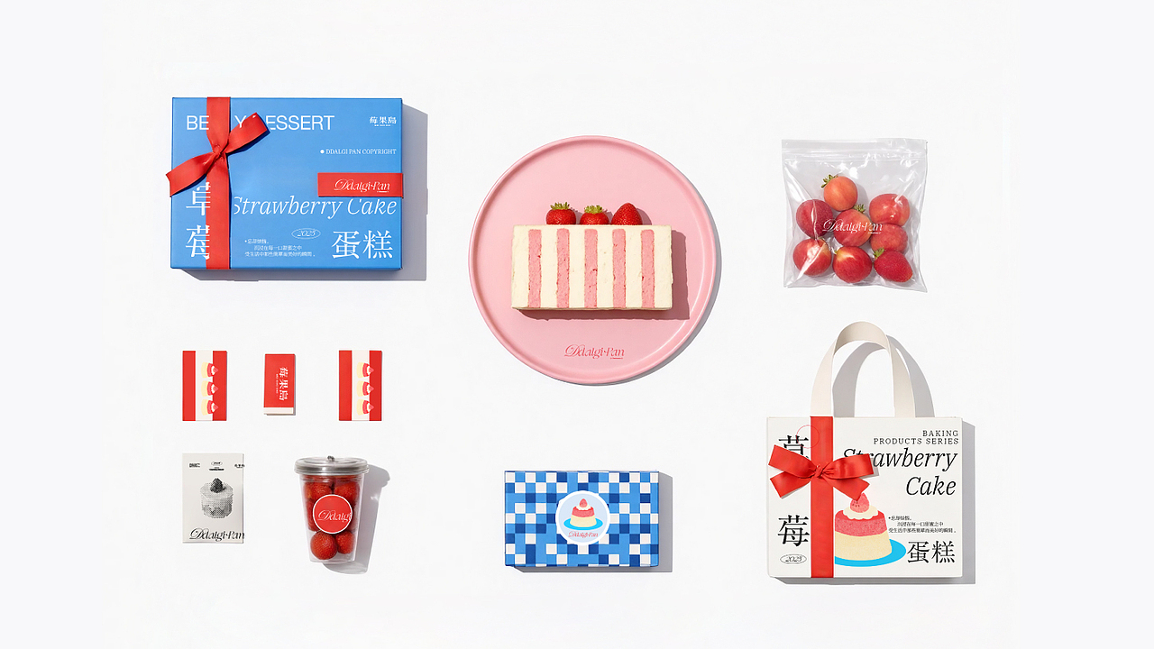 莓果岛 | 草莓烘焙品牌视觉设计（图ZMzg2NzY0NDcy） - 品牌 - 站酷设计师可妮锅锅_原创素材 - 站酷ZCOOL