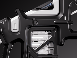 科幻枪械建模渲染练习丨模型分享