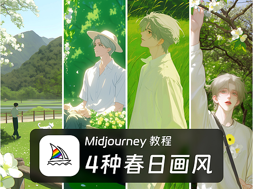 4种春日画风创作