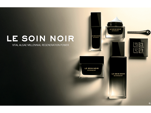 Givenchy Soin Noir系列的抗老能力三维动画展示