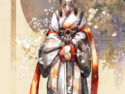【古诗词拟人-山行-国风插画】