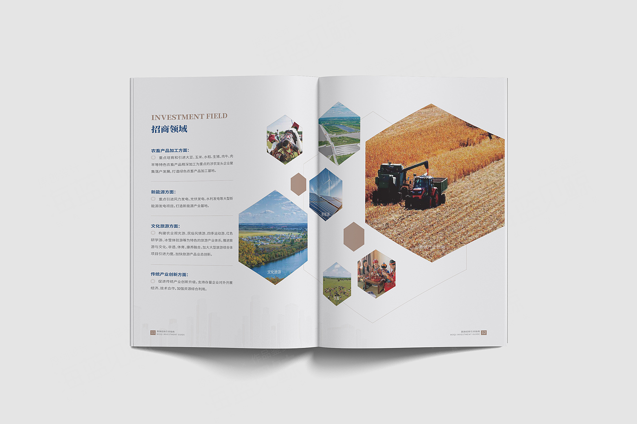 地区招商引资中英文画册