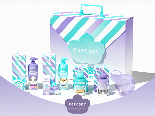 泡泡酷迪宠物洗护包装设计