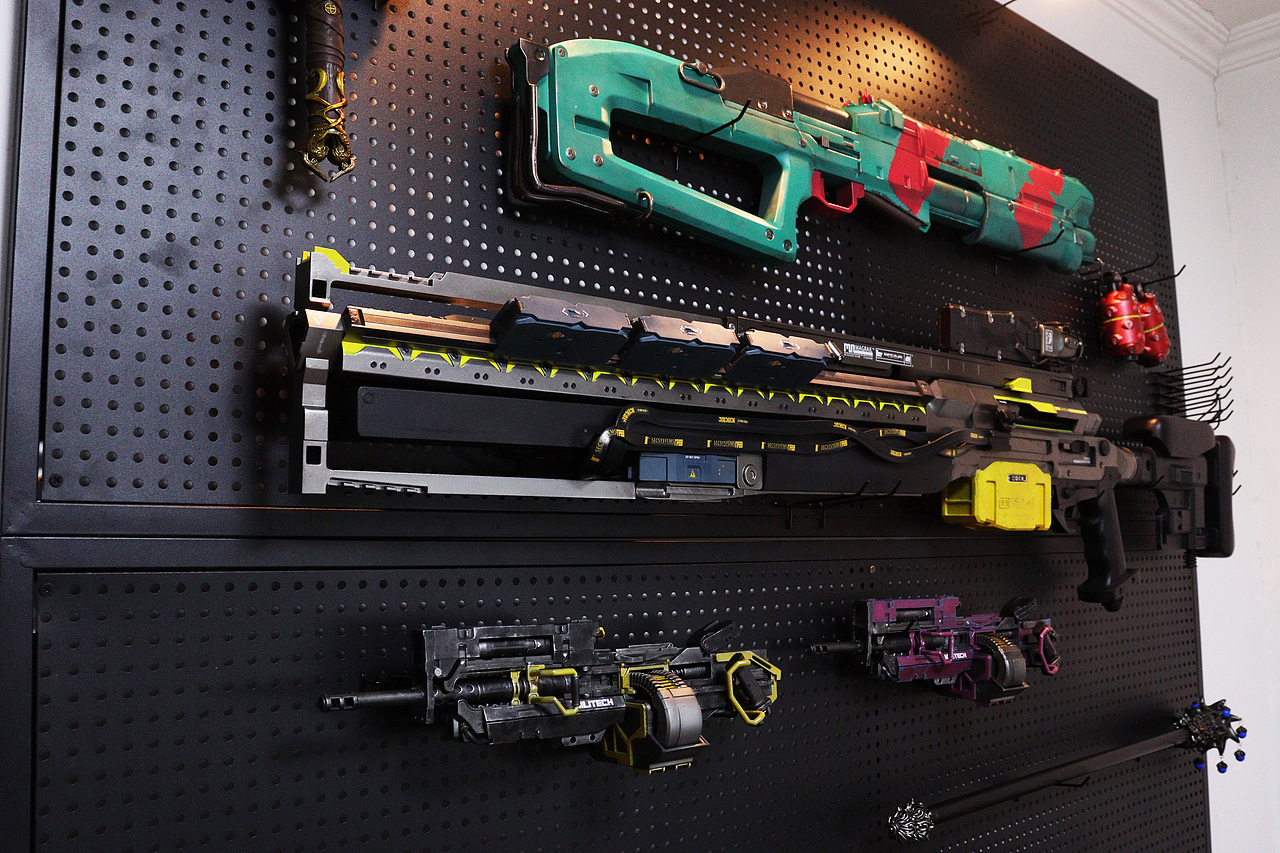 我的武器墙（图ZMzg2ODUwODA0） - 手办/模玩 - 站酷设计师模香布鲁原创素材 - 站酷ZCOOL