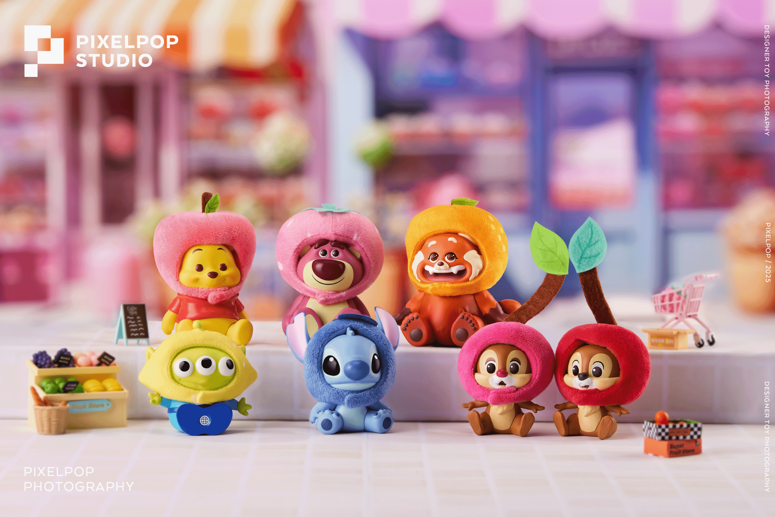 迪士尼水果系列头套-盲盒手办摄影