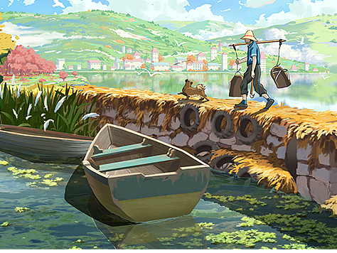 那个小狗你好开心啊