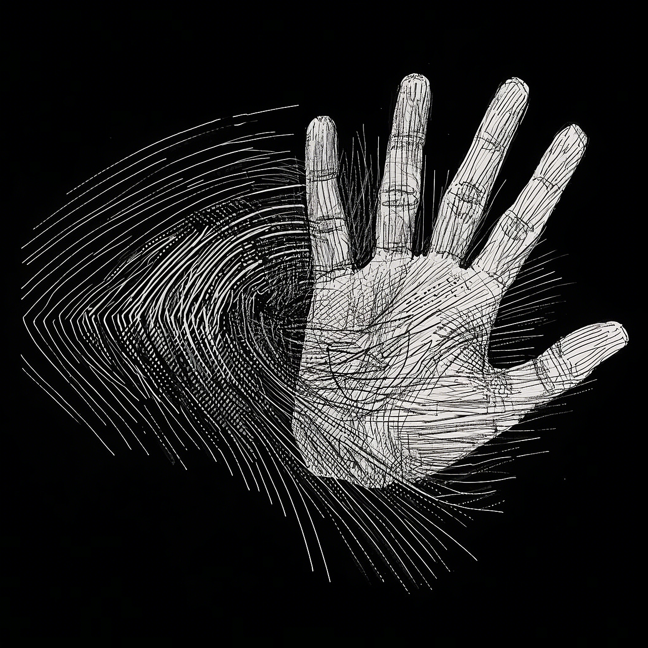 黑白5-创意抽象手