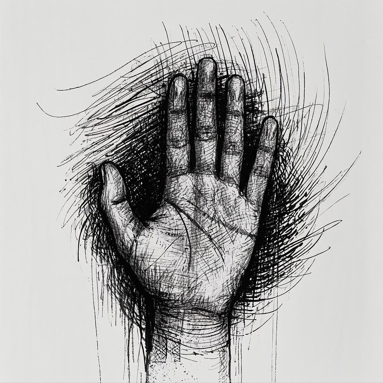 黑白5-创意抽象手