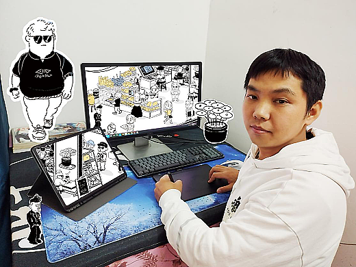 設(shè)計(jì)生涯里，一直尋找最佳搭檔，最終——羅技MX系列徹底征服了我?。▊€(gè)人主頁(yè)-ZMTUwODkzMg==） - 插畫(huà) - 站酷設(shè)計(jì)師阿茂一柒叔原創(chuàng)素材 - 站酷ZCOOL