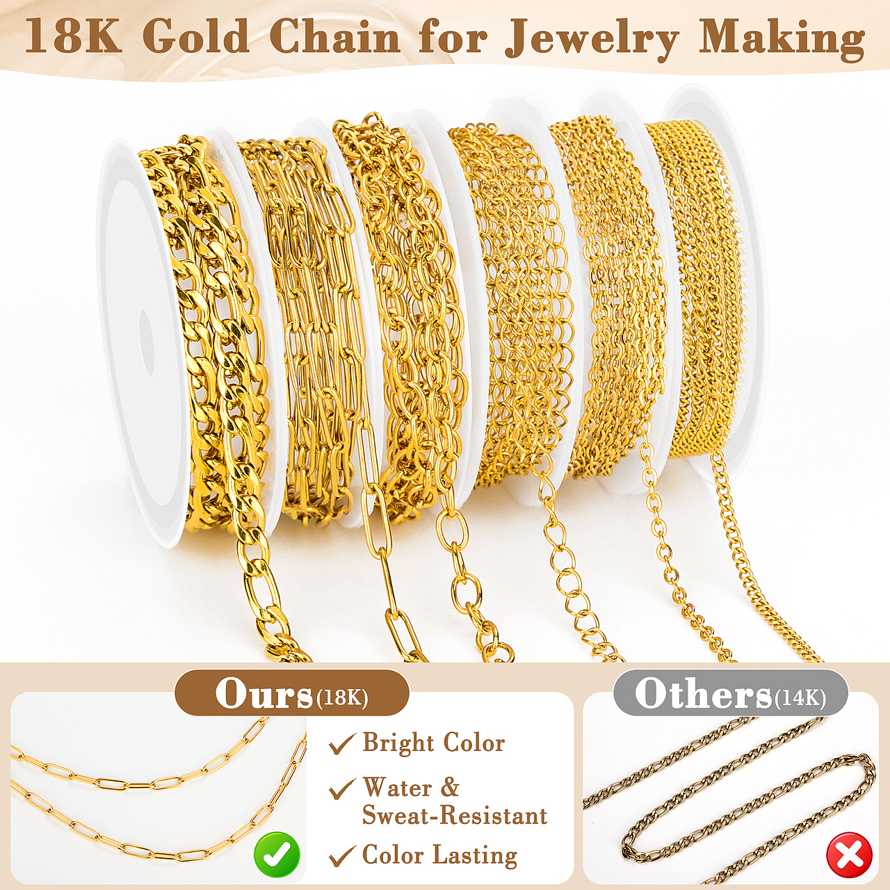 金色链子亚马逊