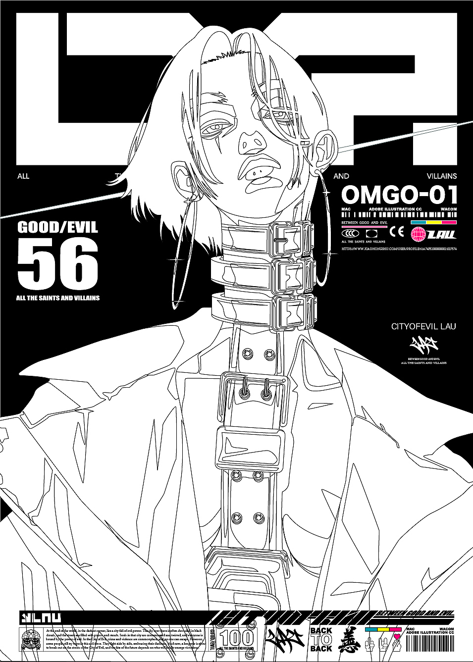 CITYOFEVIL --LAU（图ZMzg2ODcwNjgw） - 新锐潮流插画 - 站酷设计师LAU丶一乂刂原创素材 - 站酷ZCOOL