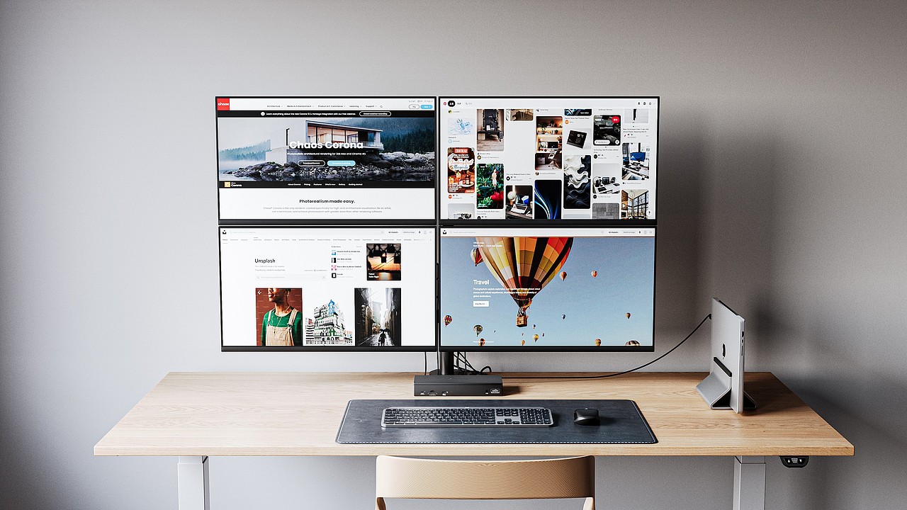 【2025-3月产品渲染图】 雷电4 Docking扩展坞