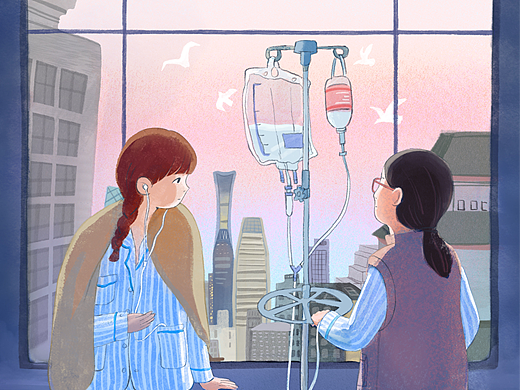 插画｜等天色褪去，等星光亮起来