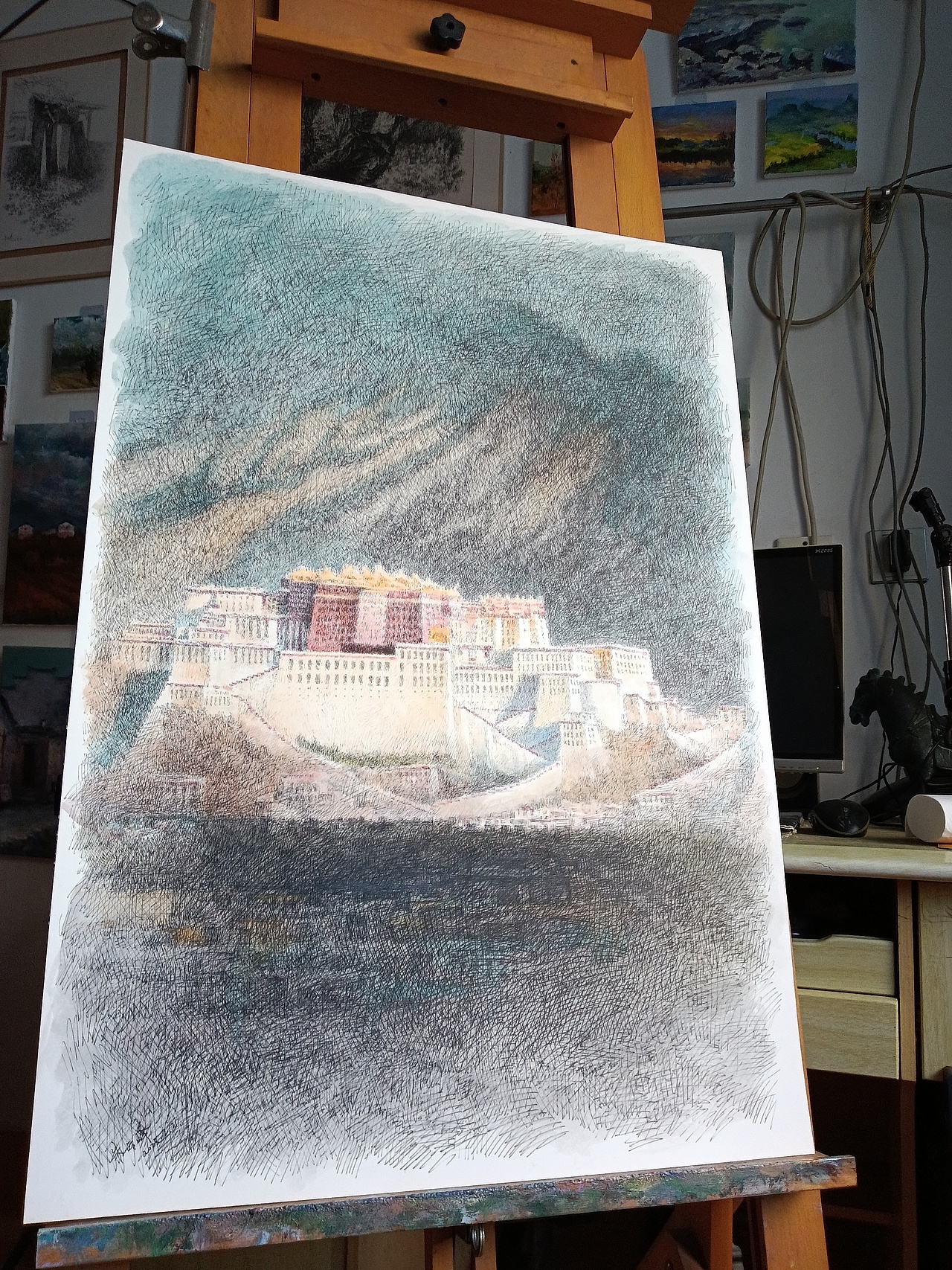最近画的一批钢笔画