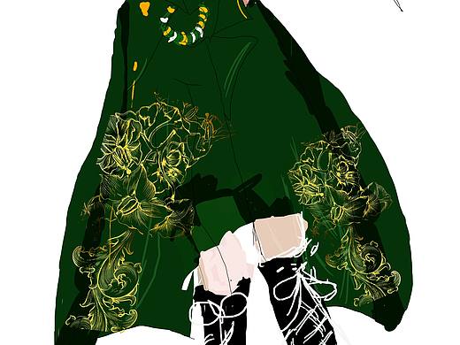 原创的一幅角色插画