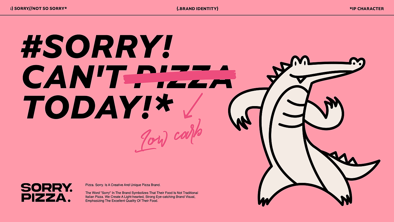 餐饮品牌设计 ｜ SorryPizza披萨（图ZMzg2OTA4NTQ0） - 品牌 - 站酷设计师大大胆原创素材 - 站酷ZCOOL