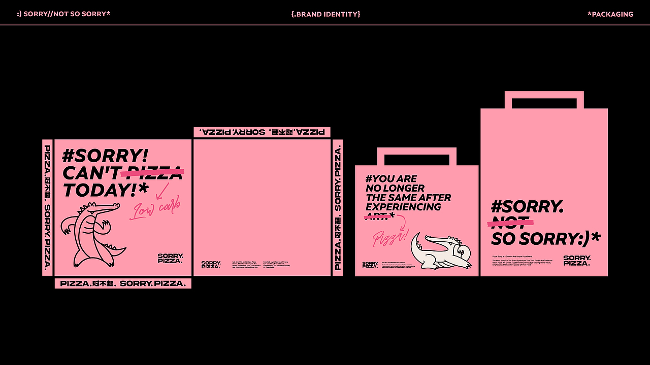 餐饮品牌设计 ｜ SorryPizza披萨（图ZMzg2OTA4NTU2） - 品牌 - 站酷设计师大大胆原创素材 - 站酷ZCOOL